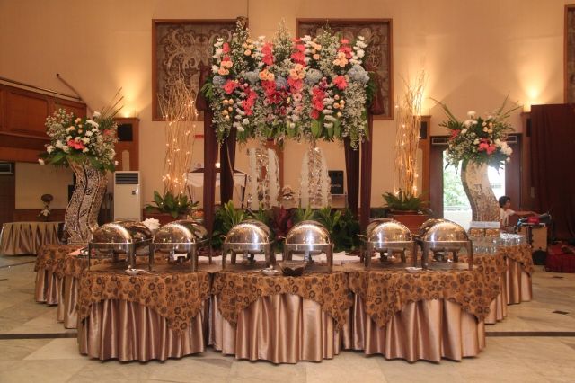 Buffet with Greenery